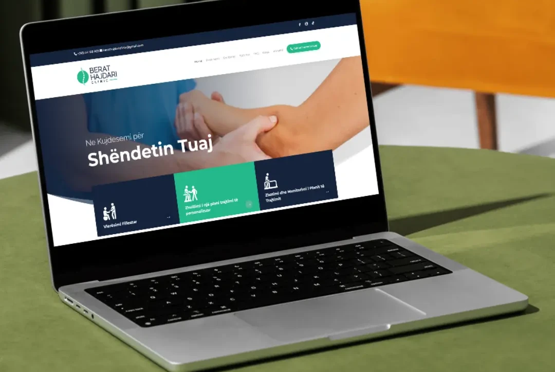 Berat Hajdari Clinic – Medical & Rehabilitation Website
